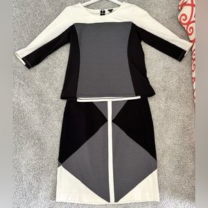 Ann Taylor Shirt + Skirt Set